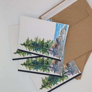 Nature-Themed Greeting Cards with Envelopes